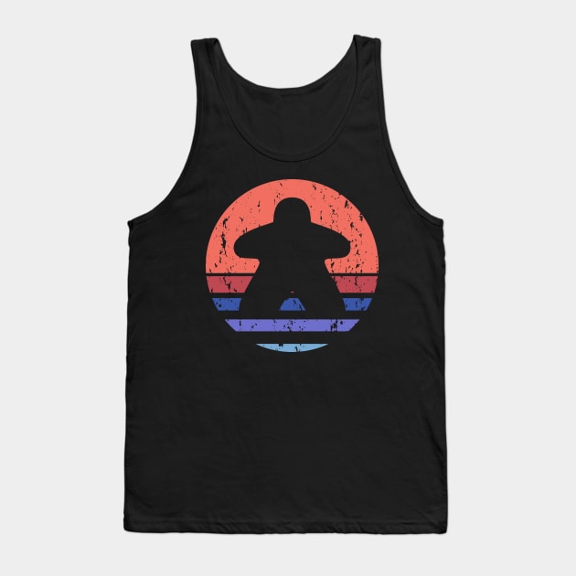 Retro Board Game Meeple Tank Top by Beam Geeks